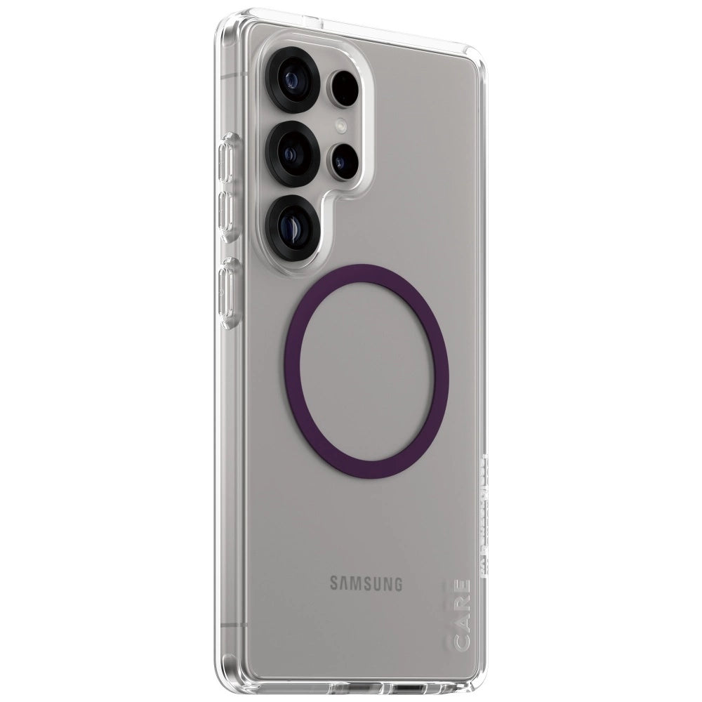CARE by PanzerGlass Flagship Urban Combat Purple QI Case for Samsung Galaxy S25 Ultra - Transparent_1