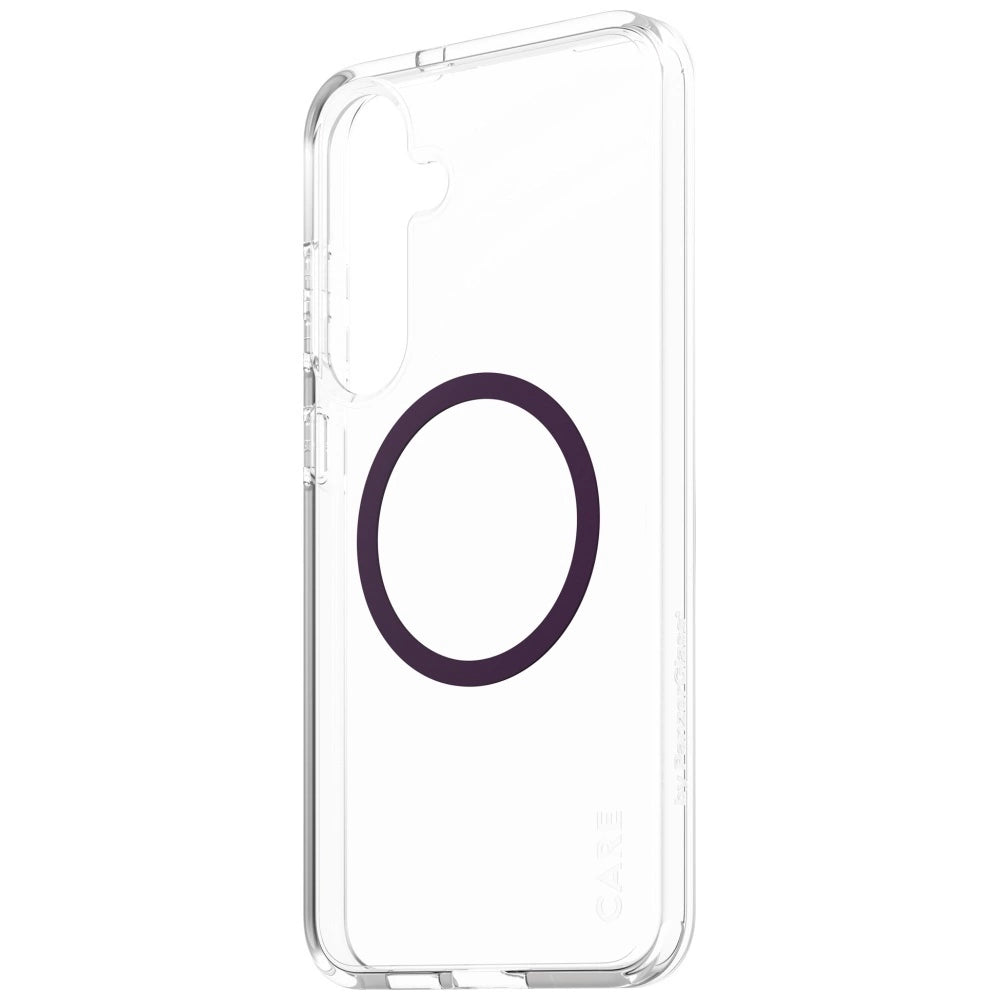 CARE by PanzerGlass Flagship Urban Combat Purple QI Case for Samsung Galaxy S25+ - Transparent_2