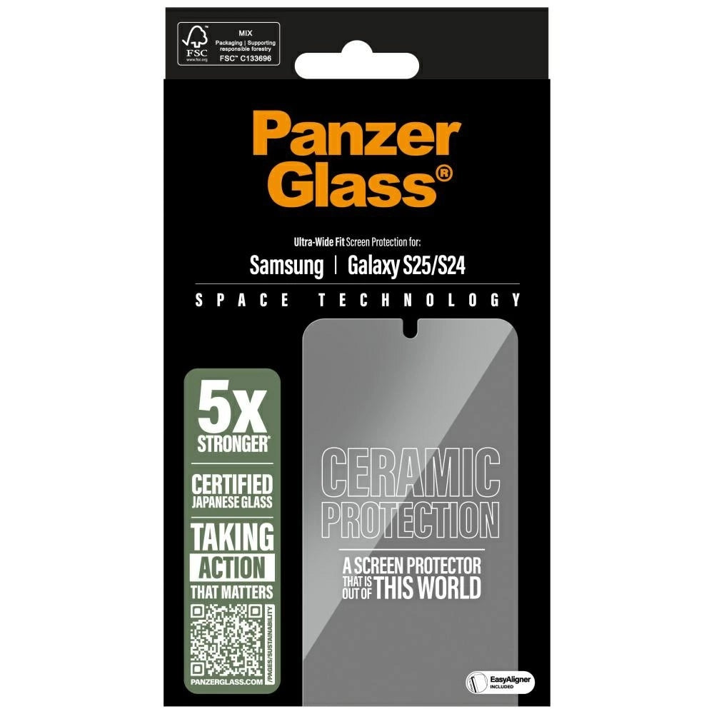 PanzerGlass Ultra-Wide Fit Ceramic Glass for Samsung Galaxy S25_3