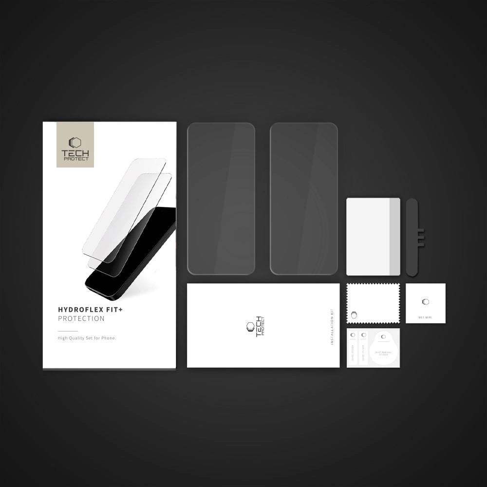 Tech-Protect Hydroflex Fit+2-Pack Hydrogel Film for Xiaomi Redmi Note 14 Pro 5G / 14 Pro+ 5G / Poco X7 5G - Transparent_3