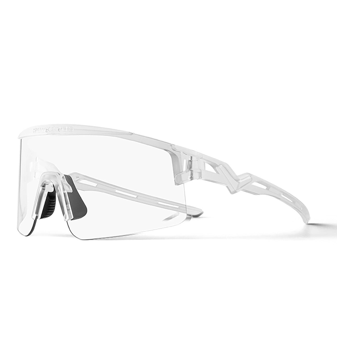 Rockbros Photochromic Cycling Glasses with UV Protection and Corrective Insert - White_0
