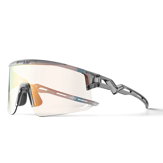 Rockbros Cycling Glasses Photochromic, with UV Protection and Corrective Insert - Transparent Black_0