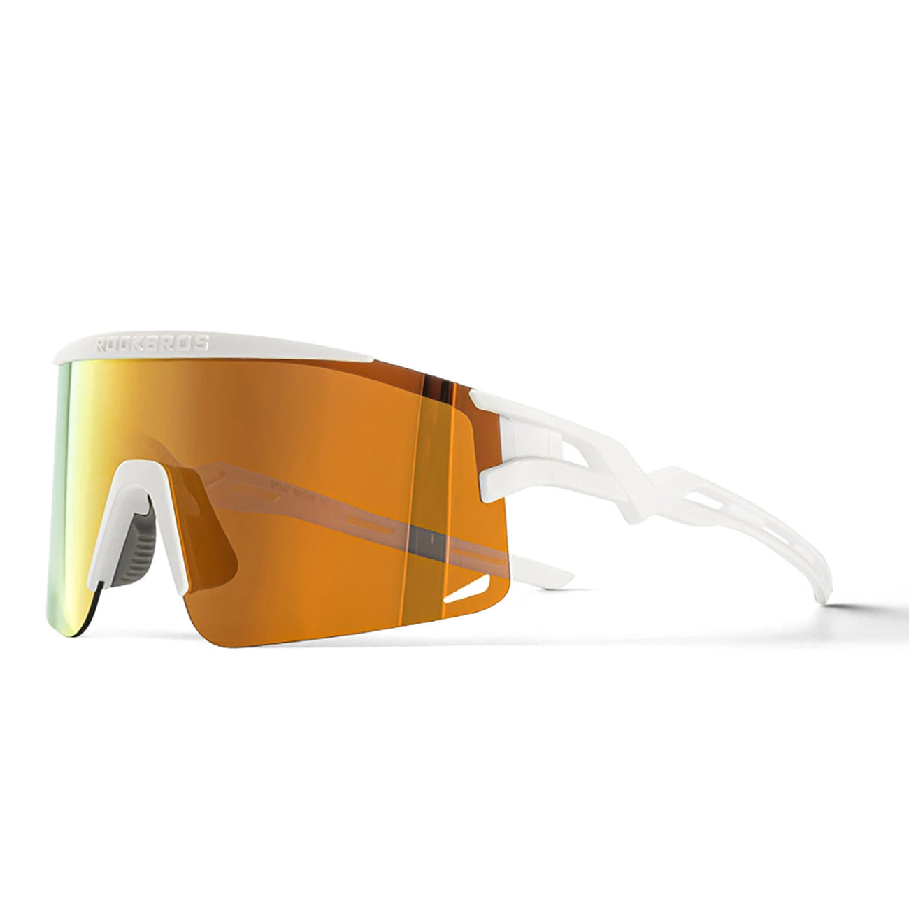 Rockbros Photochromic Cycling Glasses with UV Protection and Corrective Insert – White_0