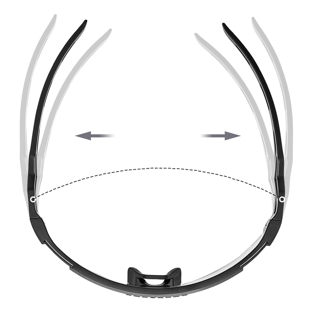 Rockbros Photochromic Cycling Glasses with UV Protection and Corrective Insert - Black_8