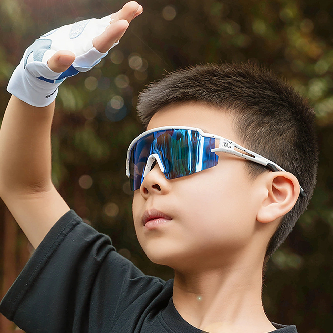 Rockbros Kids Cycling Glasses, Polarized, UV Protection, Children's - White_13