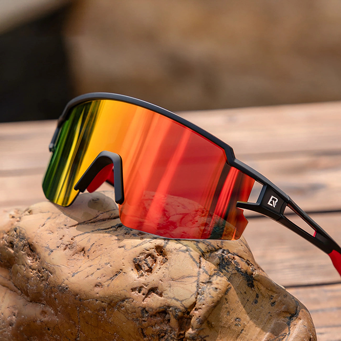 Rockbros Kids Cycling Glasses, Polarized, UV Protection, Black_6