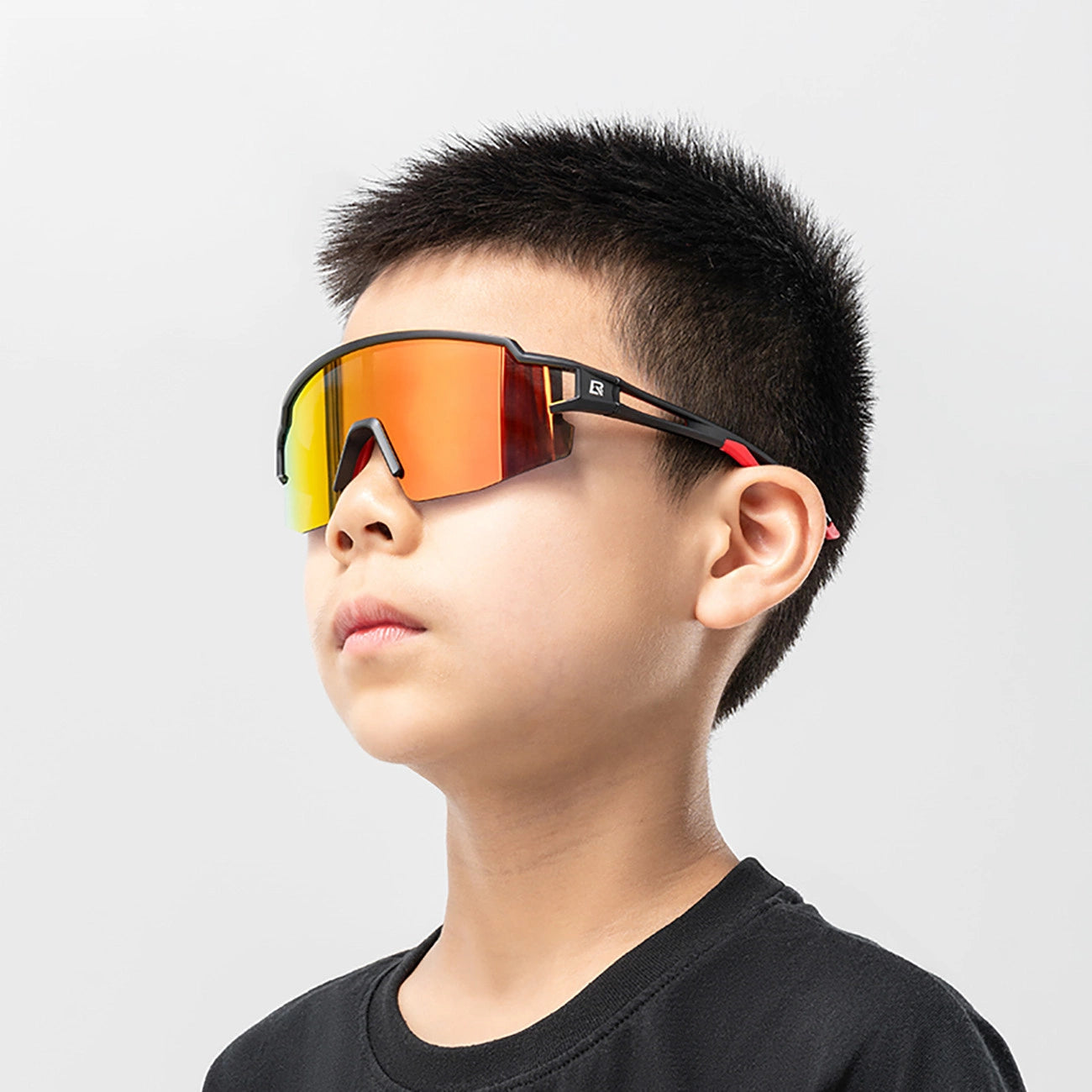 Rockbros Kids Cycling Glasses, Polarized, UV Protection, Black_7