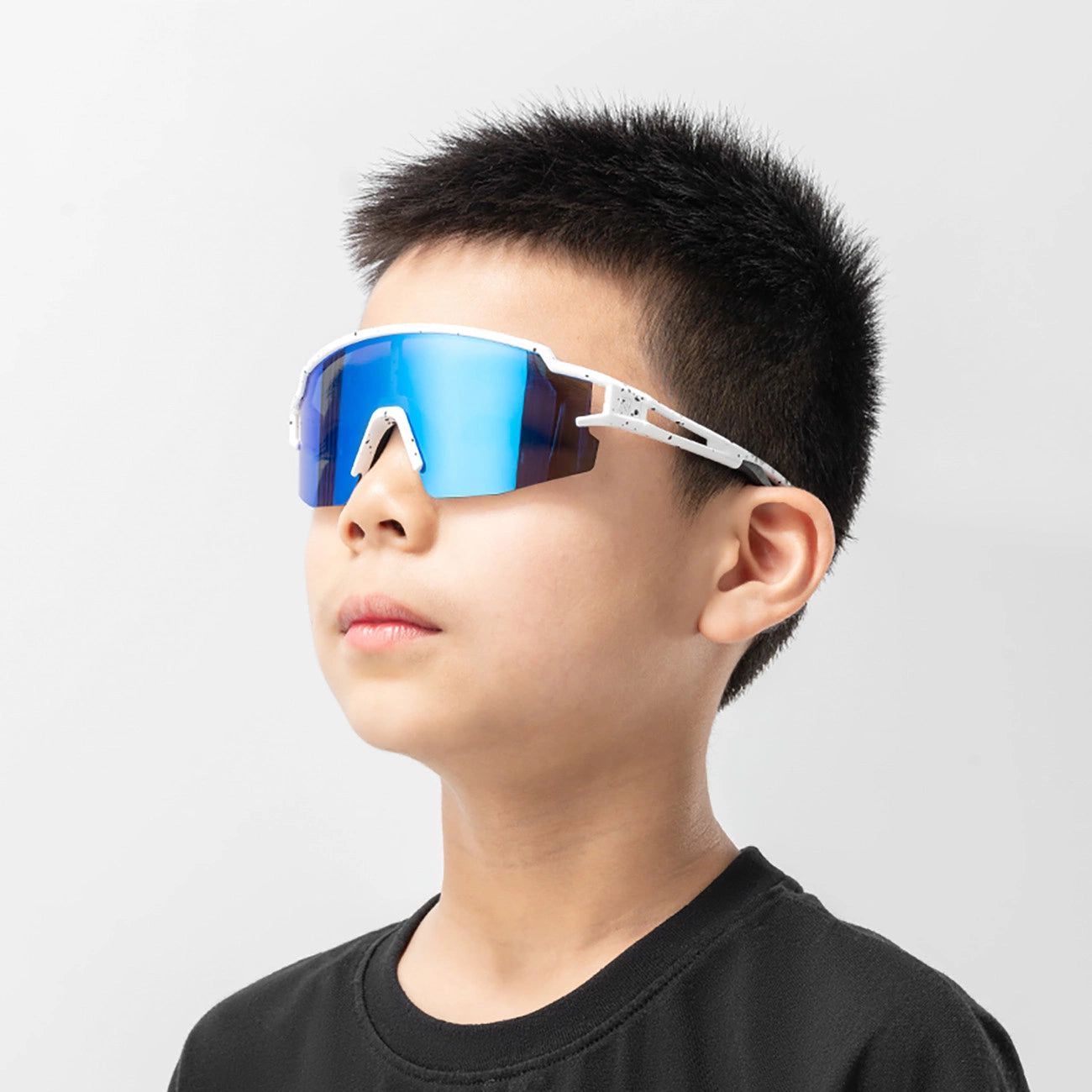 Rockbros Kids Cycling Glasses, Polarized, UV Protection, Black_8