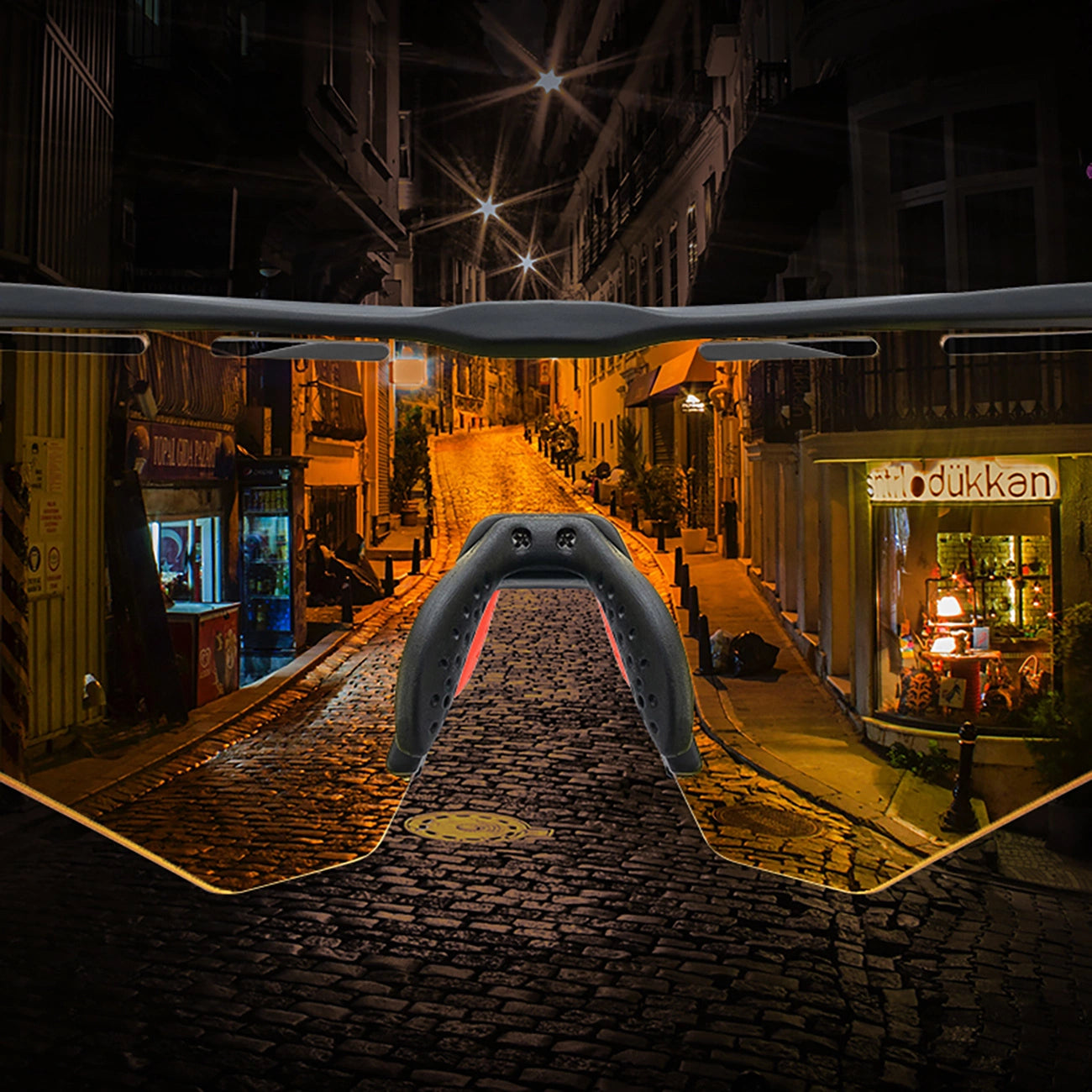 Rockbros Polarized Cycling Glasses with UV Protection and Corrective Insert - Gray_1