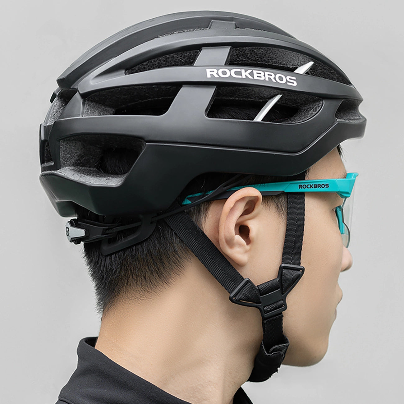 Rockbros Polarized Cycling Glasses with UV Protection and Corrective Insert - Gray_5