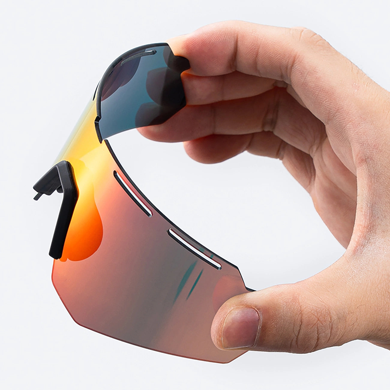 Rockbros Polarized Cycling Glasses with UV Protection and Corrective Insert - Purple_5