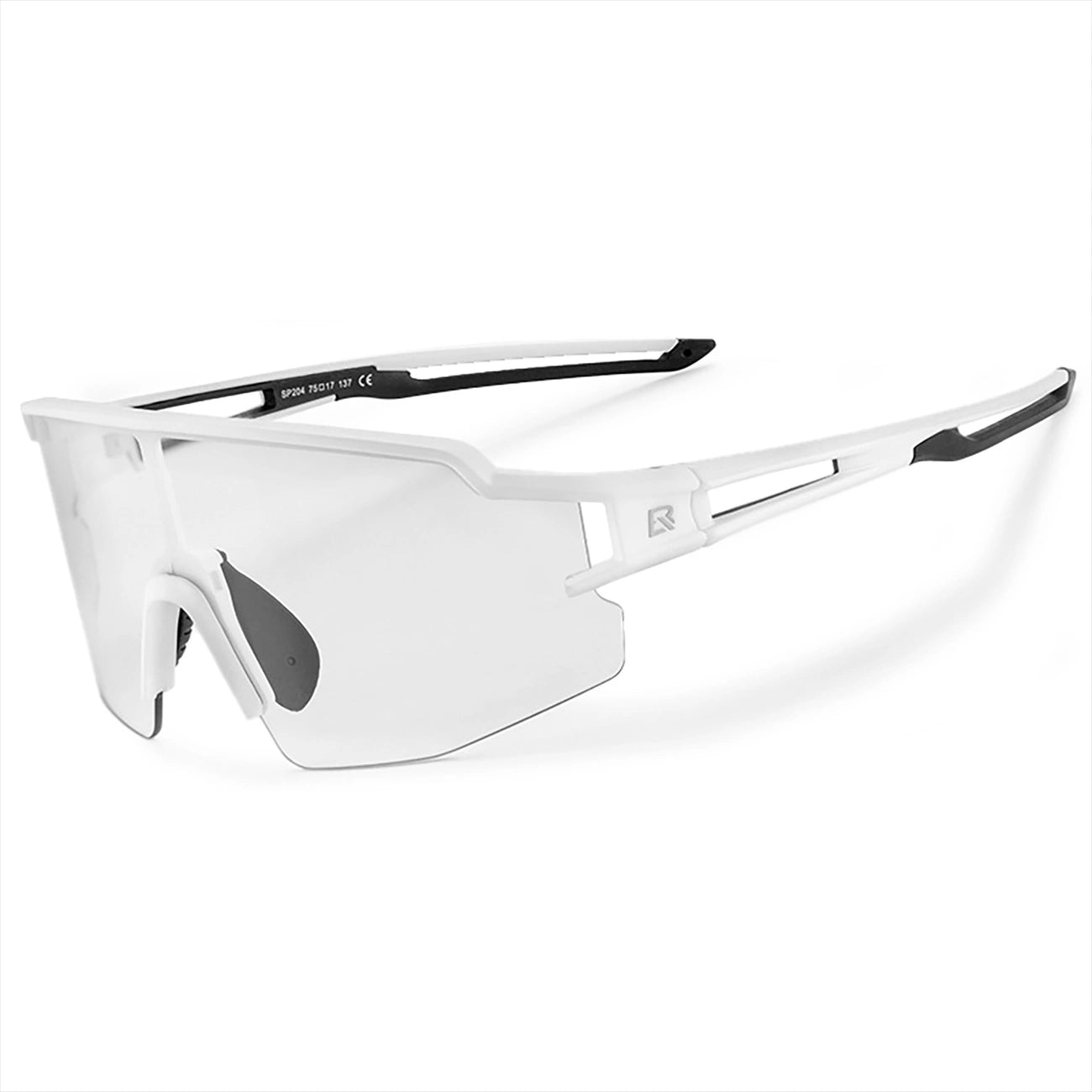 Rockbros Cycling Glasses Photochromic with UV Protection and Corrective Insert - White_0