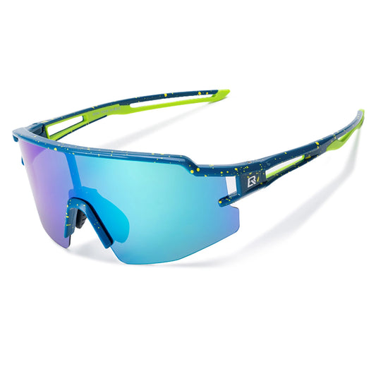 Rockbros Polarized Cycling Glasses with UV Protection and Corrective Insert Blue Lenses - Blue_0