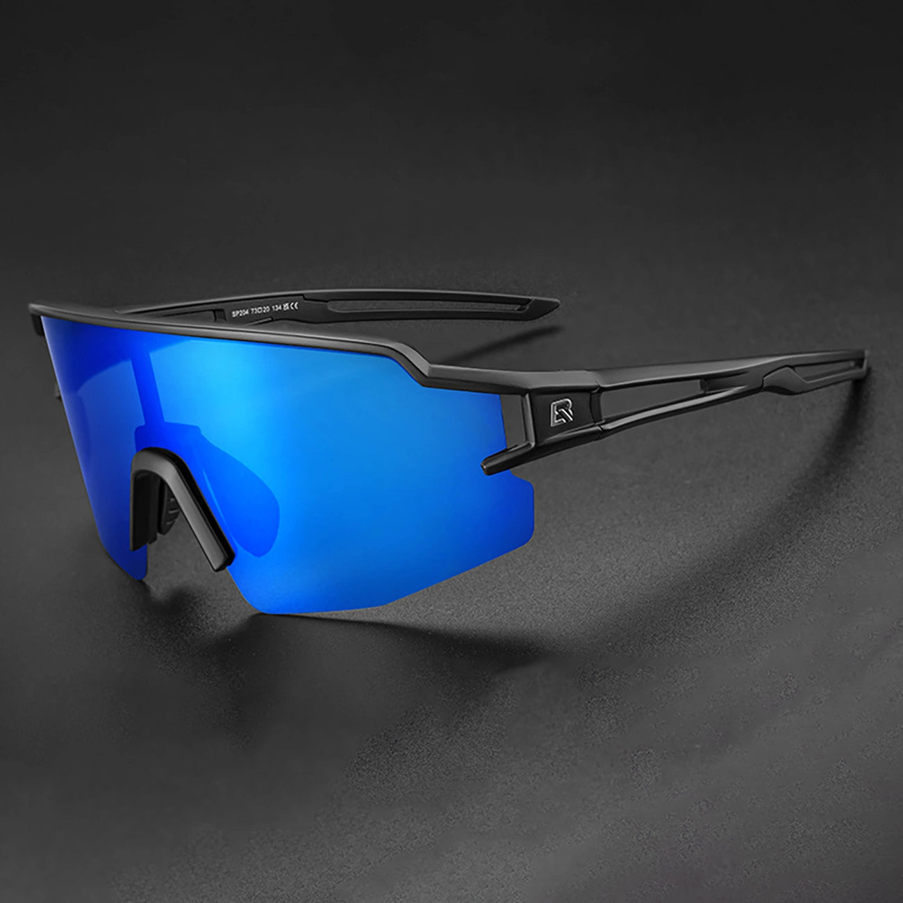 Rockbros Polarized Cycling Glasses with UV Protection and Corrective Insert Blue Lenses - Black_1