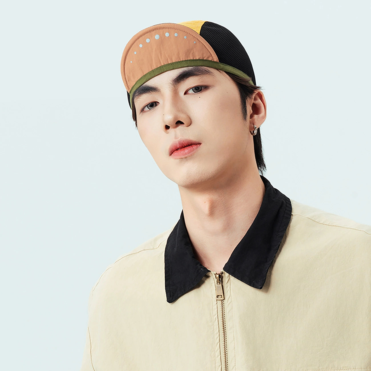 Rockbros Cycling Cap with Visor, Helmet Cover - Yellow_1