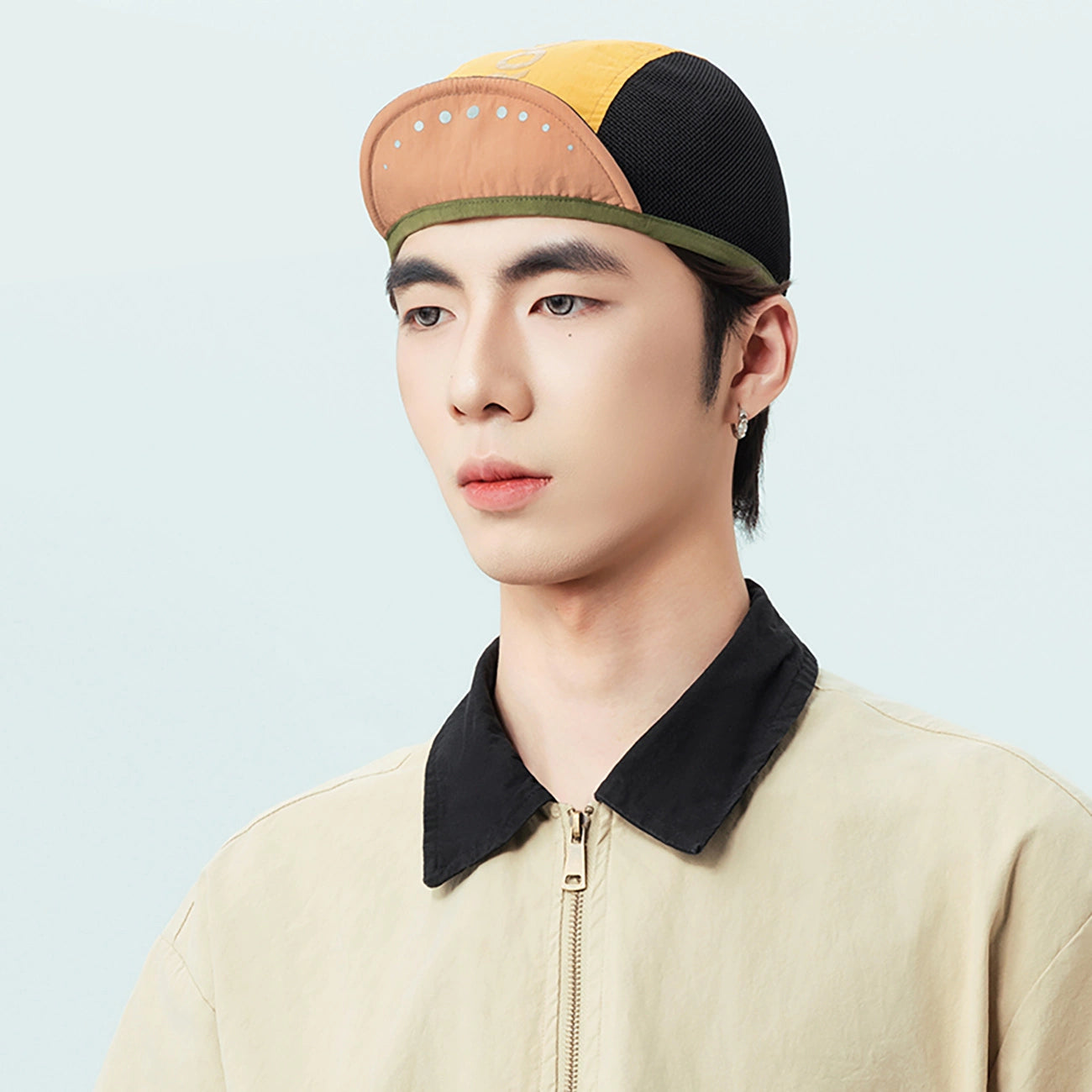 Rockbros Cycling Cap with Visor, Helmet Cover - Yellow_2