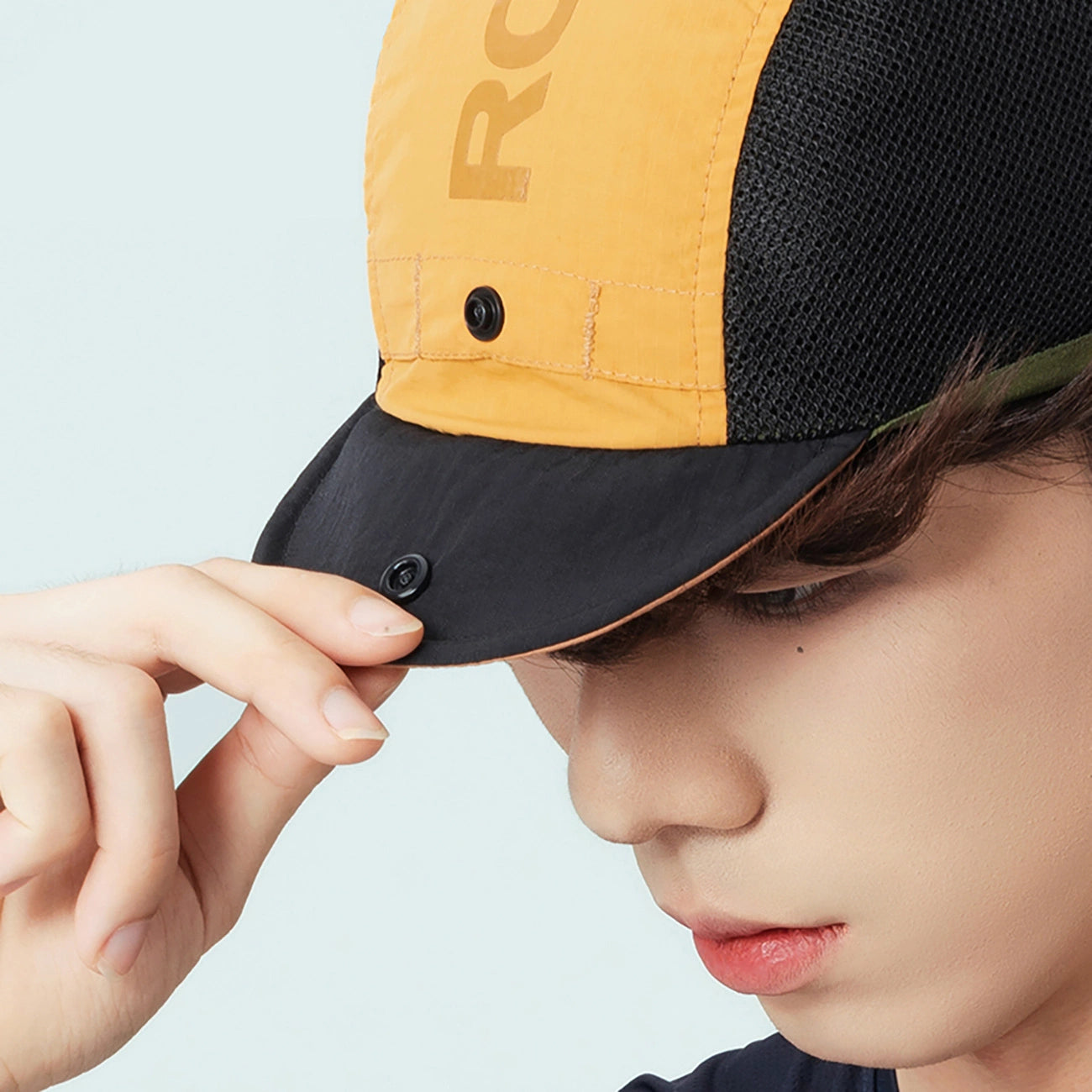 Rockbros Cycling Cap with Visor, Helmet Cover - Yellow_4