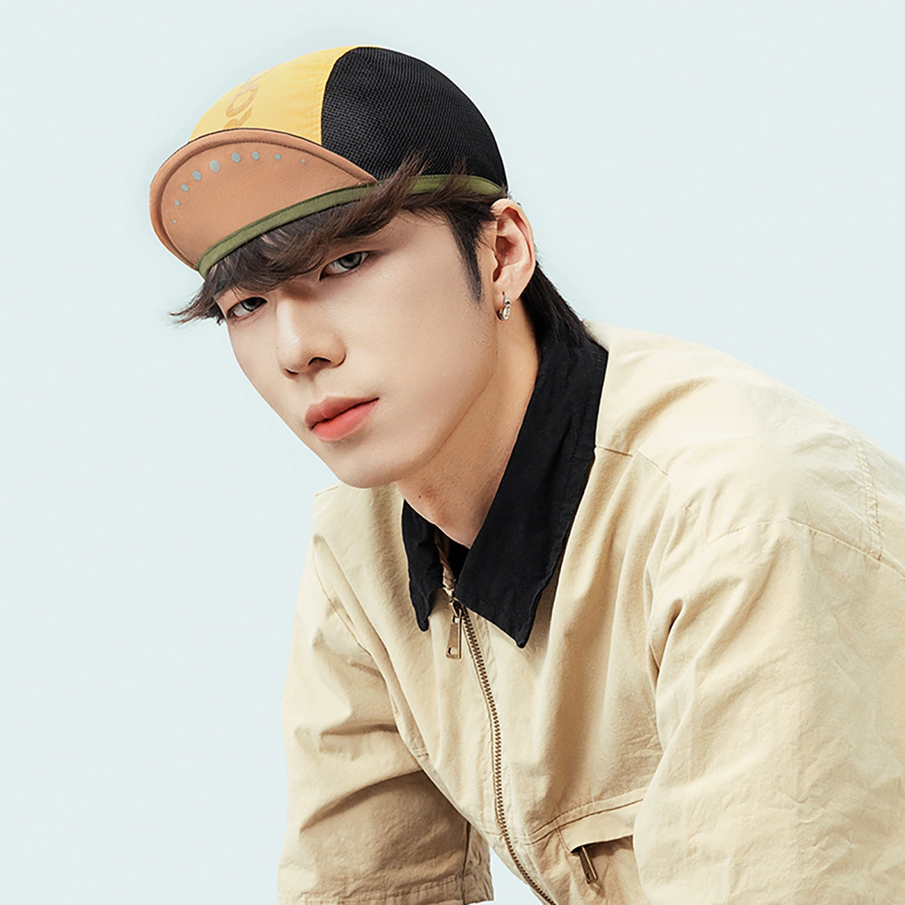 Rockbros Cycling Cap with Visor, Helmet Cover - Yellow_5