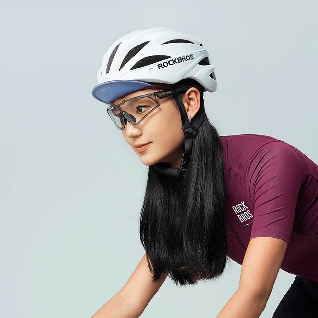 Rockbros Cycling Cap with Helmet Visor - Red_2