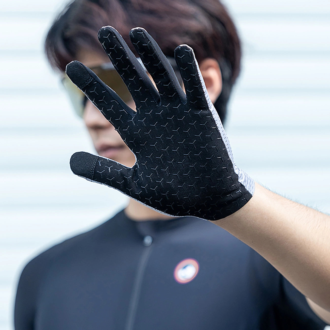 Rockbros Breathable Full Finger Cycling Gloves, Size: S - Green_6