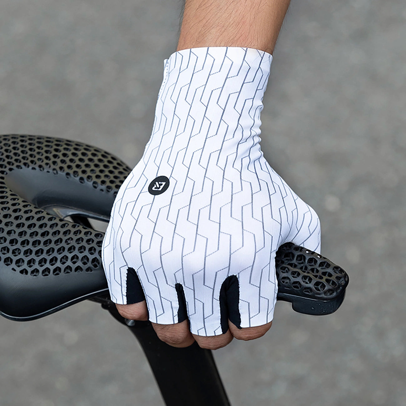 Rockbros Road Cycling Gloves Size: L - Black and White_3