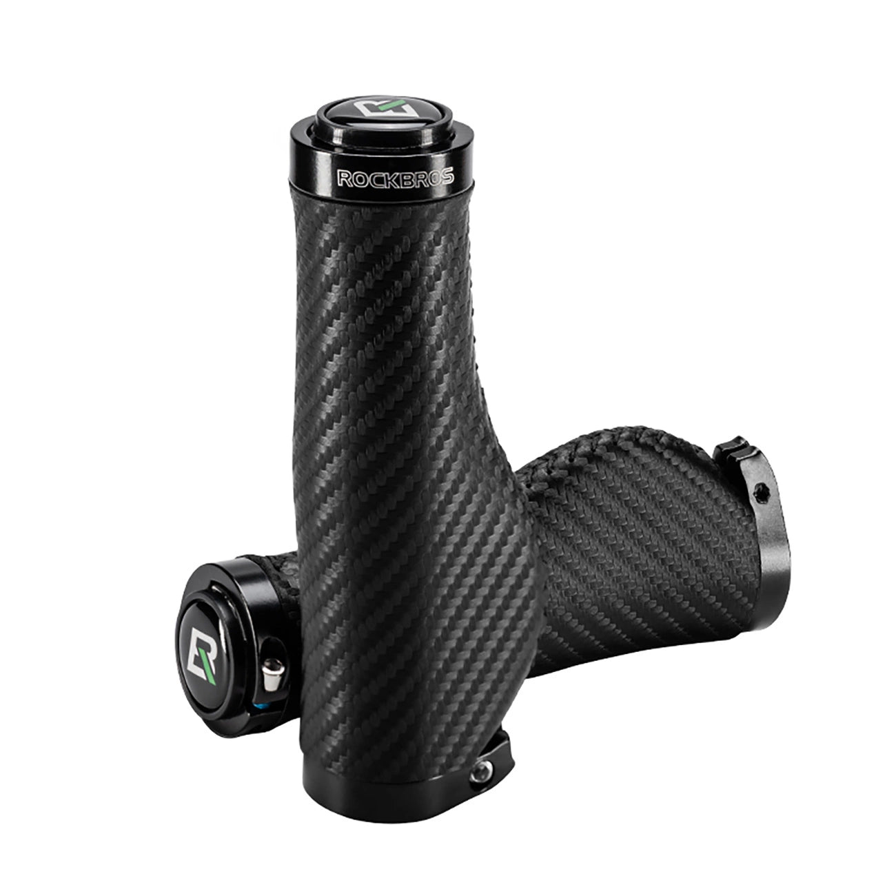 Rockbros Bike Grips Twisted Ergonomic Anti-Slip Grips - Black_0