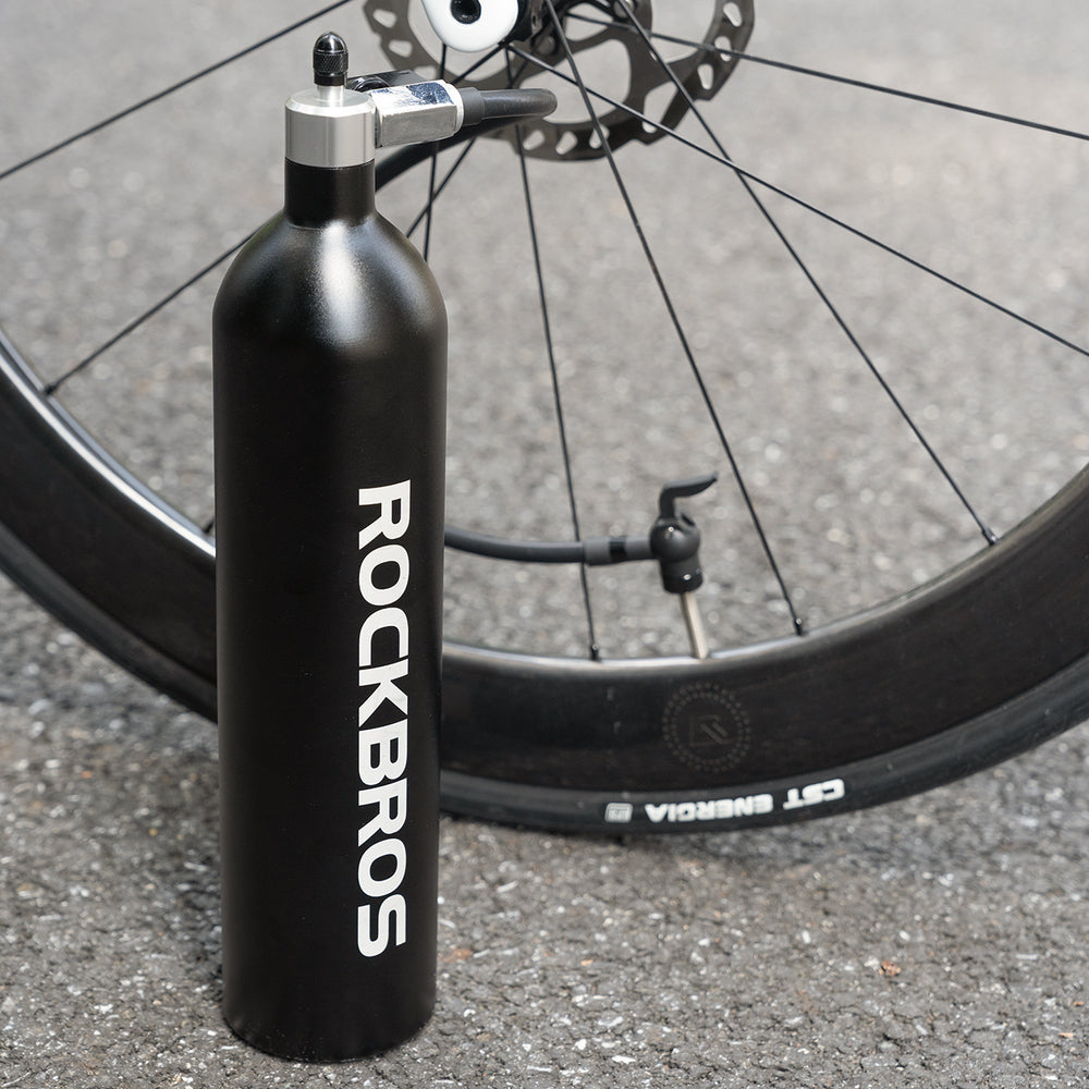 Rockbros Tubeless Tire Inflator 200 PSI 1.2l - Black_12
