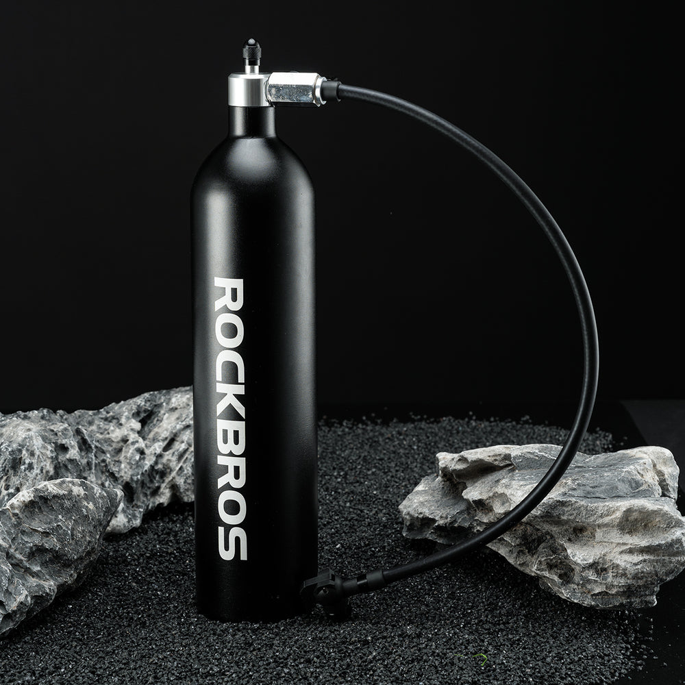 Rockbros Tubeless Tire Inflator 200 PSI 1.2l - Black_7