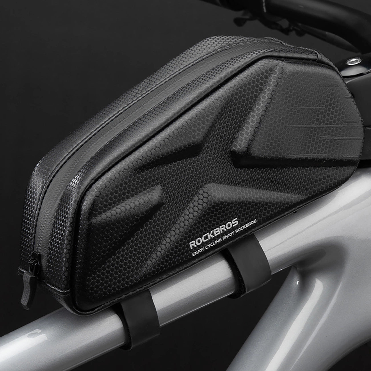 Rockbros Bike Bag, Rigid, Frame, Top Tube, 1.4l - Black_3