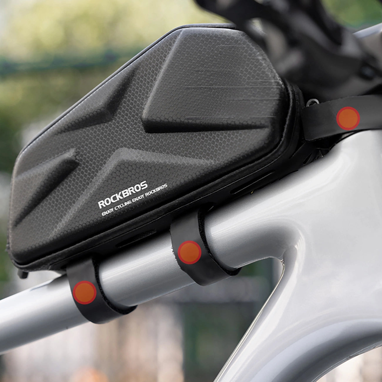 Rockbros Bike Bag, Rigid, Frame, Top Tube, 1.4l - Black_5