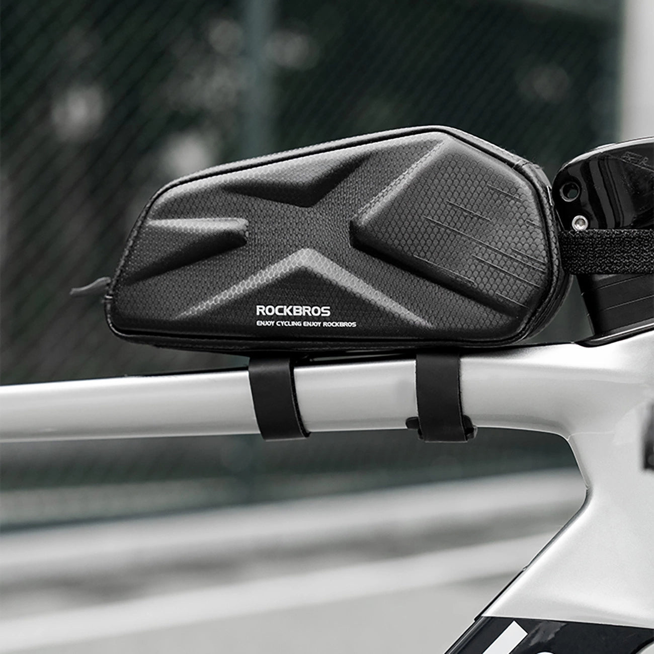 Rockbros Bike Bag, Rigid, Frame, Top Tube, 1.4l - Black_6