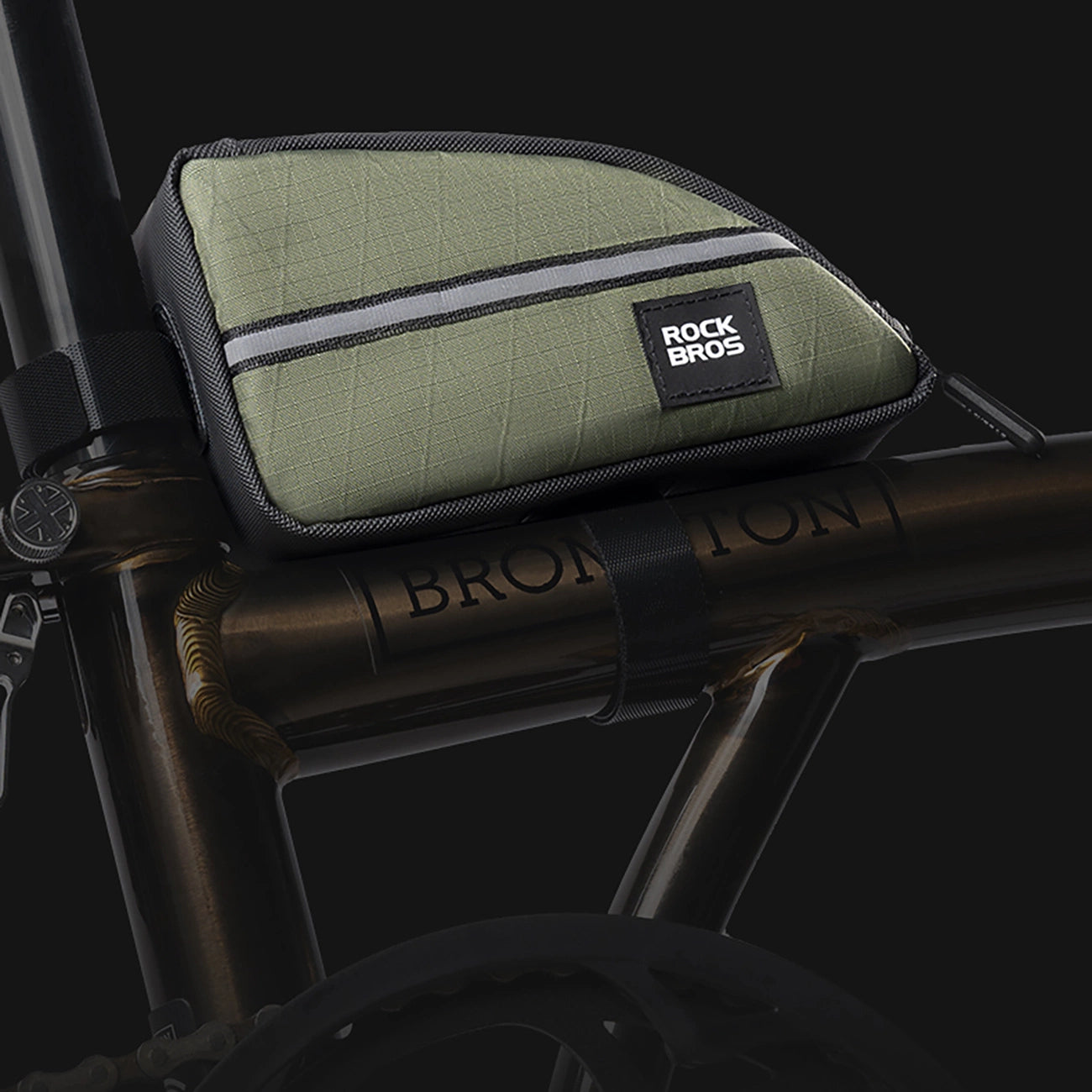 Rockbros Triangle Bike Frame Bag 0.8l - Green_1