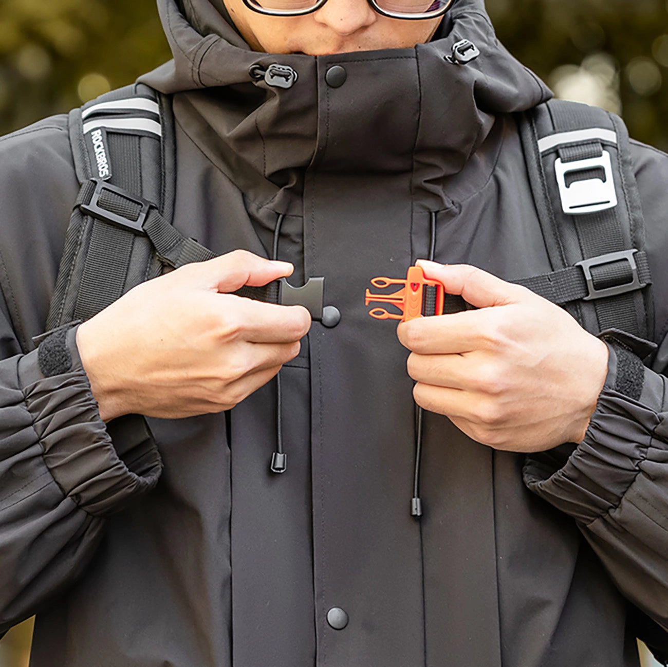 Rockbros Waterproof Backpack with Cooling 14l - Black_6