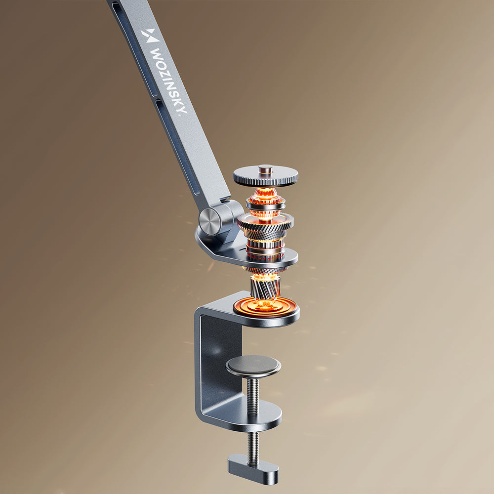 Wozinsky WTY0YS1 magnetic holder, 360° rotating, solid, for phone and tablet - gray_3