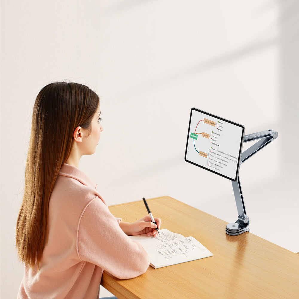 Wozinsky WTY0YS1 magnetic holder, 360° rotating, solid, for phone and tablet - gray_5