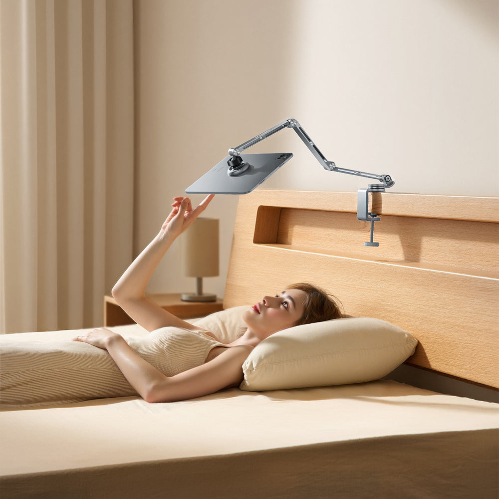 Wozinsky WTY0YS1 magnetic holder, 360° rotating, solid, for phone and tablet - gray_8