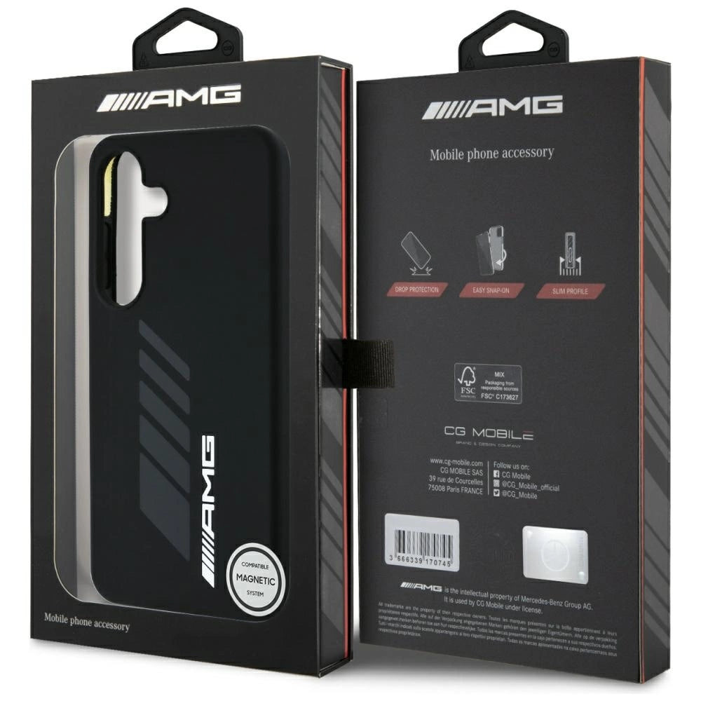 AMG Oversize Rhombs MagSafe Case for Samsung Galaxy S25 - Black_7