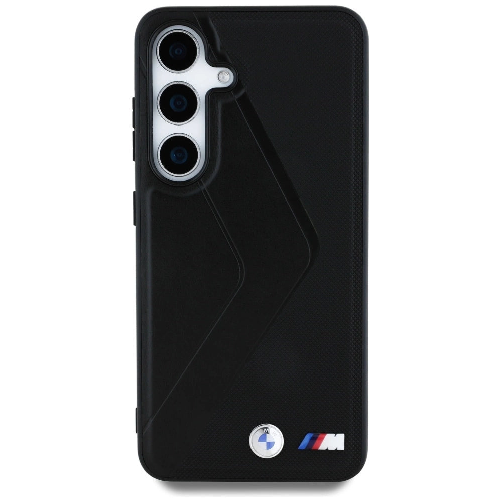 BMW Leather Oversized Stripes MagSafe case for Samsung Galaxy S25 - black_2