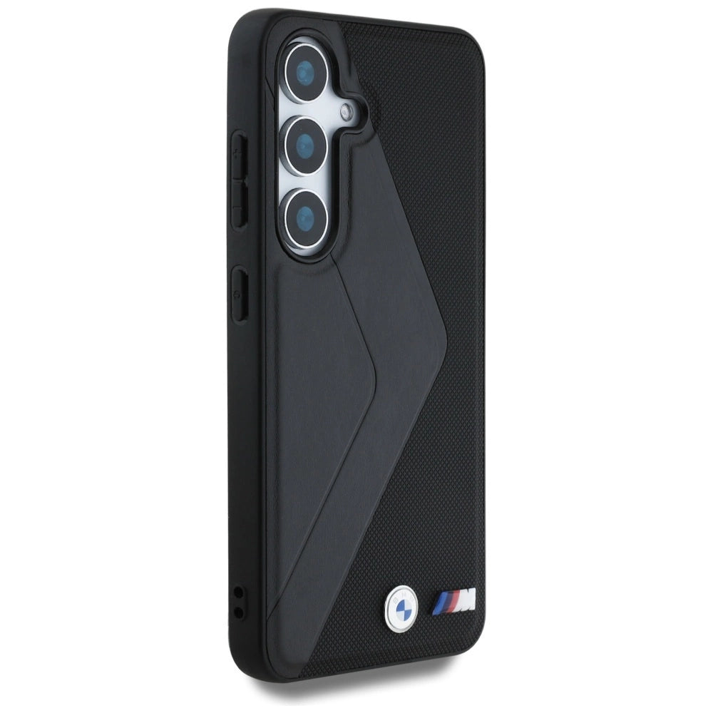 BMW Leather Oversized Stripes MagSafe case for Samsung Galaxy S25 - black_3