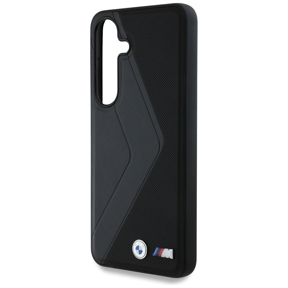 BMW Leather Oversized Stripes MagSafe case for Samsung Galaxy S25 - black_5