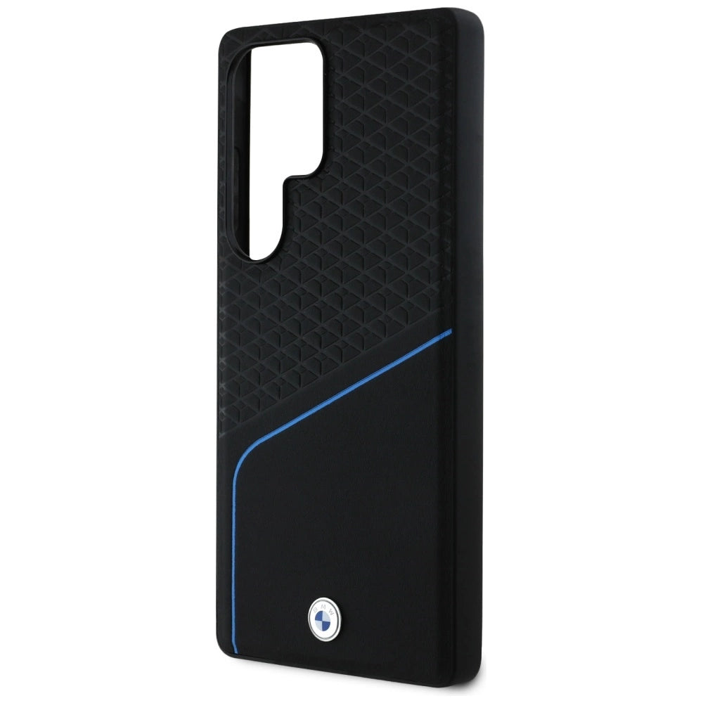 BMW Leather Textured and Smooth MagSafe case for Samsung Galaxy S25 Ultra - black_5