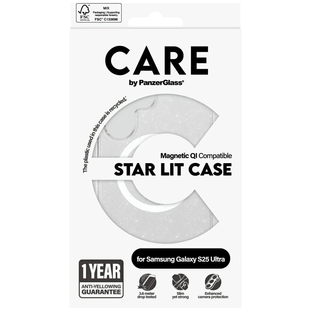 CARE by PanzerGlass Flagship Urban Combat StarLight White QI Case for Samsung Galaxy S25 Ultra - Transparent_3