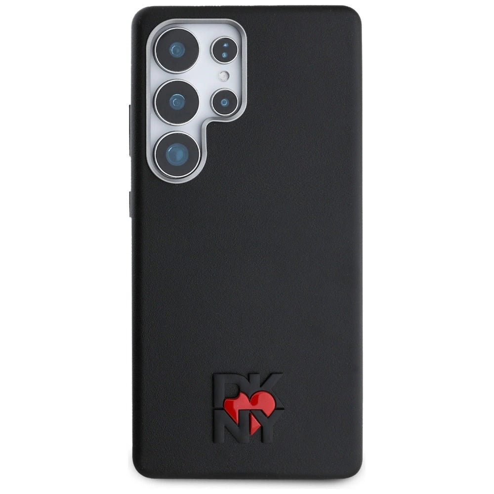 DKNY Leather Heart of NY Case for Samsung Galaxy S25 Ultra - Black_2
