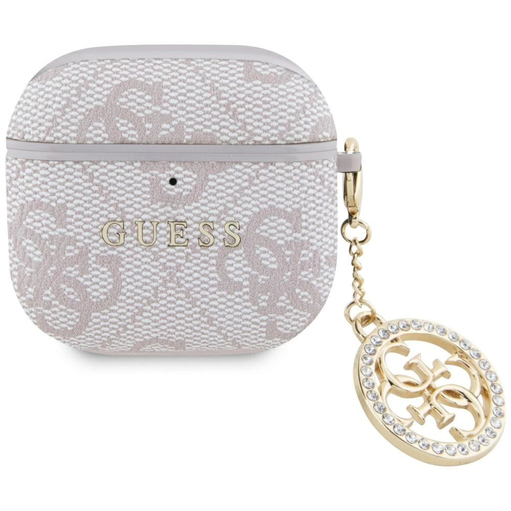 Guess 4G Strass Charm Case for AirPods 4 - Pink_0