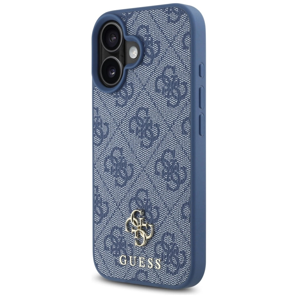 Guess HC PU 4G Small 4G and Classic Case for iPhone 16 MagSafe - Blue_1