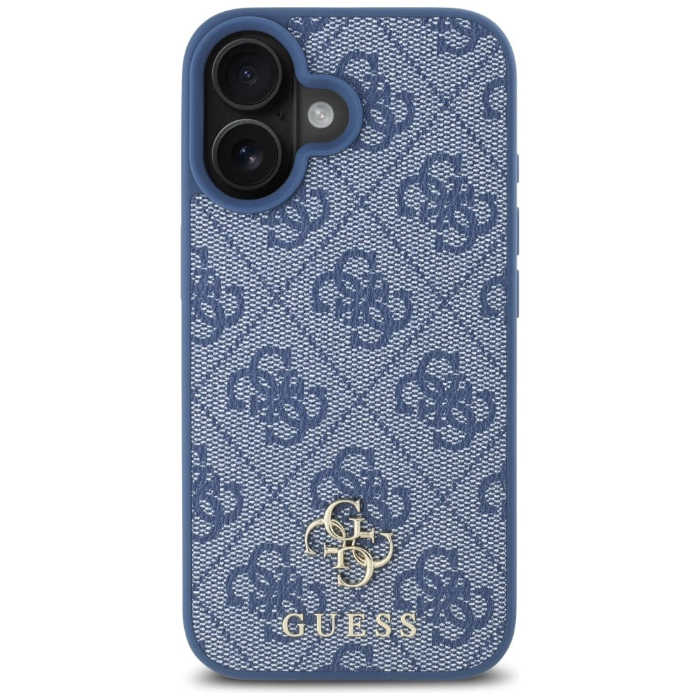 Guess HC PU 4G Small 4G and Classic Case for iPhone 16 MagSafe - Blue_2