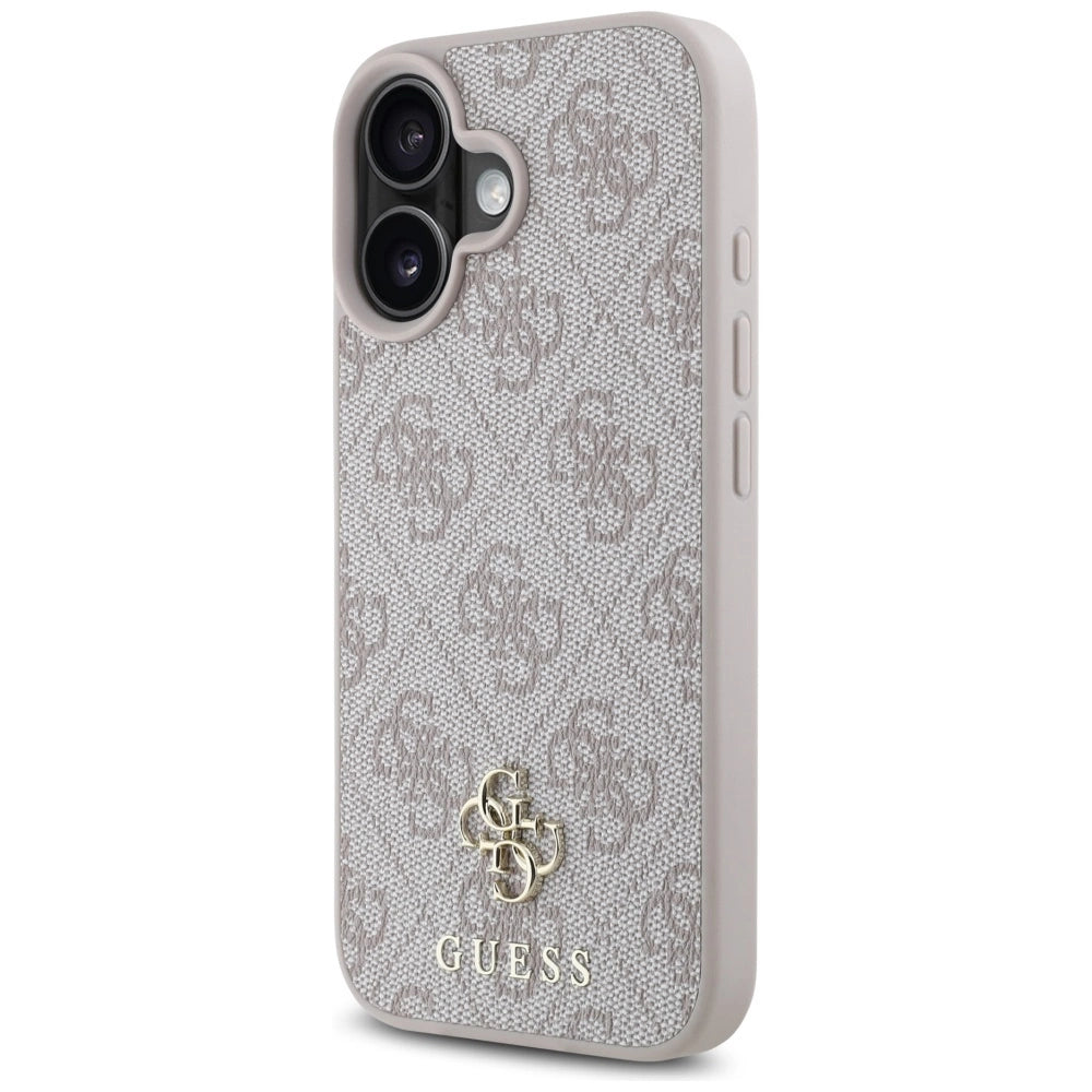 Guess HC PU 4G Small 4G and Classic iPhone 16 MagSafe Case - Pink_1