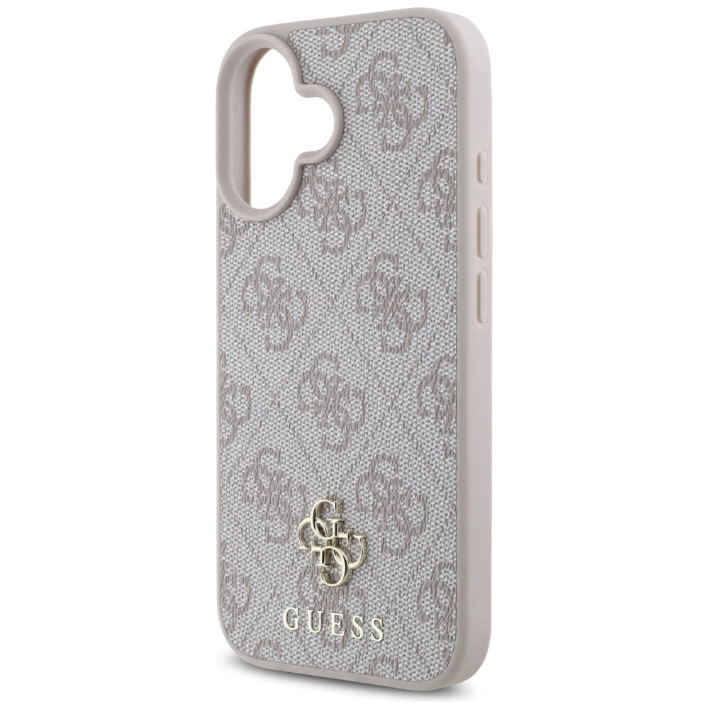 Guess HC PU 4G Small 4G and Classic iPhone 16 MagSafe Case - Pink_5