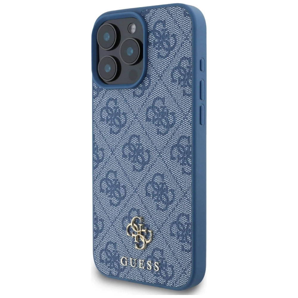 Guess HC PU 4G Small 4G and Classic Case for iPhone 16 Pro MagSafe - Blue_1