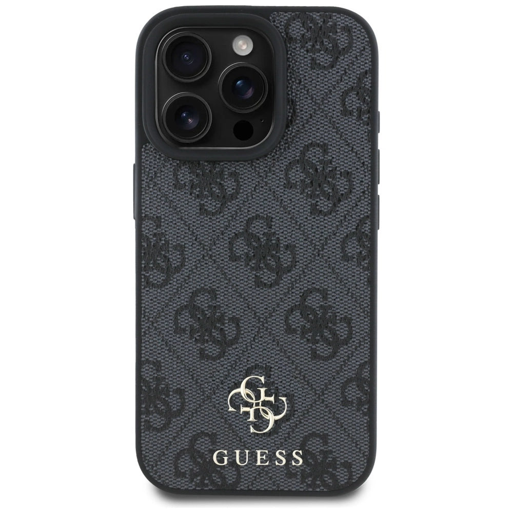 Guess HC PU 4G Small 4G and Classic Case for iPhone 16 Pro Max MagSafe - Black_2